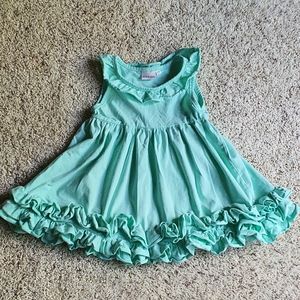 Gorgeous AdoraBay Ruffle Flutter Dress in Seafoam